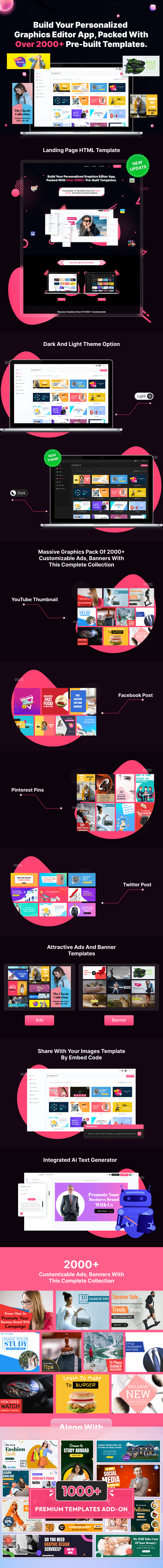 Canvux - SaaS Platform to Create Graphics, Images, Social Media Posts, Ads, Banners & Stories - Feature showcase 1