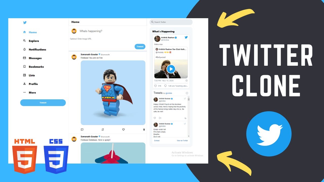 Complete Twitter Clone