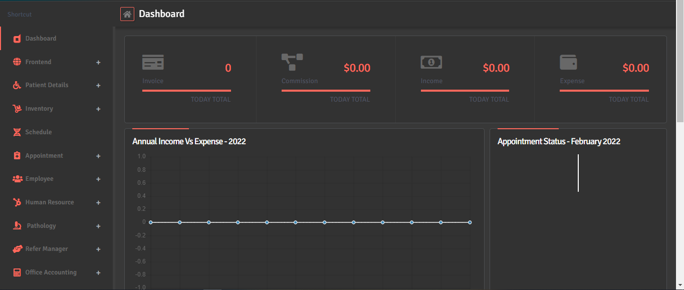 Diagnostic Management System Screenshot 1