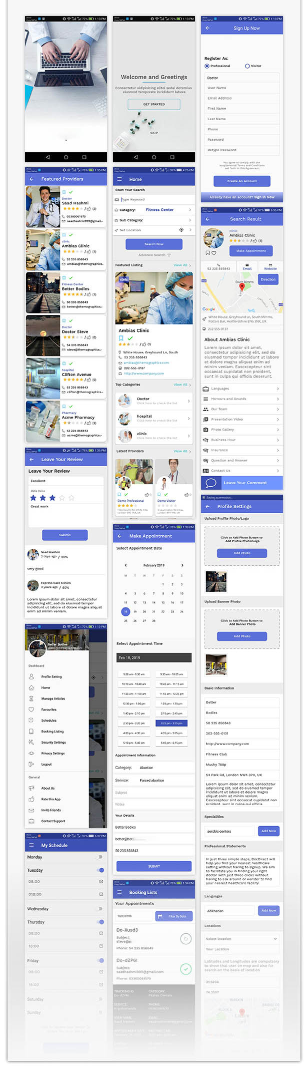Doctor Cave - Doctor Directory and Appointment Booking Website & App - Feature showcase 2