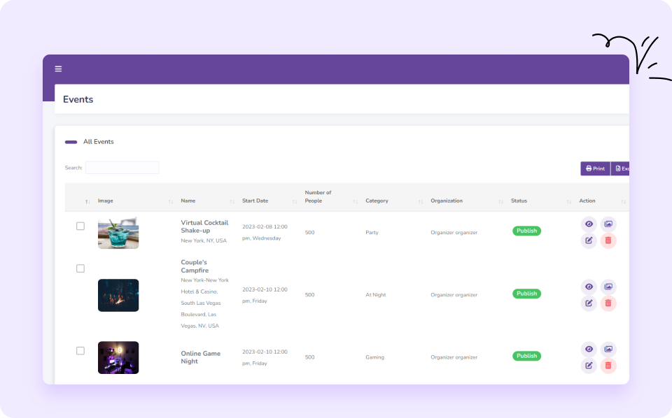 BookMyEvent - Event Booking & Management System with Website & Web Panels (SaaS) - Feature showcase 1