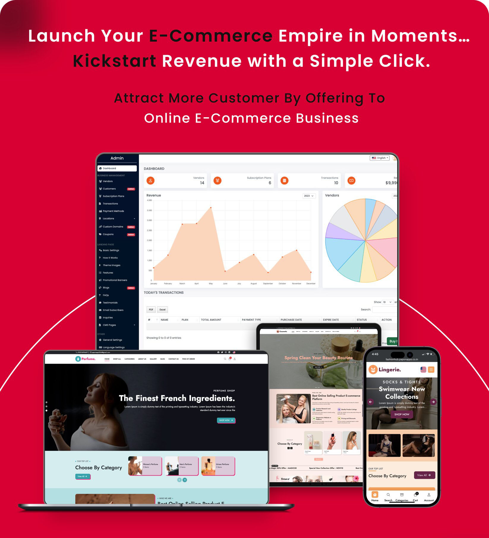 Fashion SaaS - eCommerce Website Builder For Online Business - Feature showcase 3