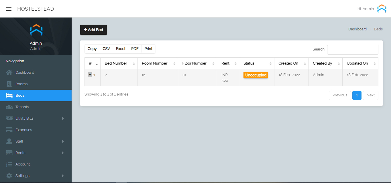 Hostelstead - Hostel/Room Management System - Feature showcase 15