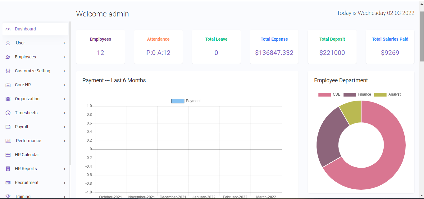 HR Logics - HRM, Payroll & Project Management - Feature showcase 2