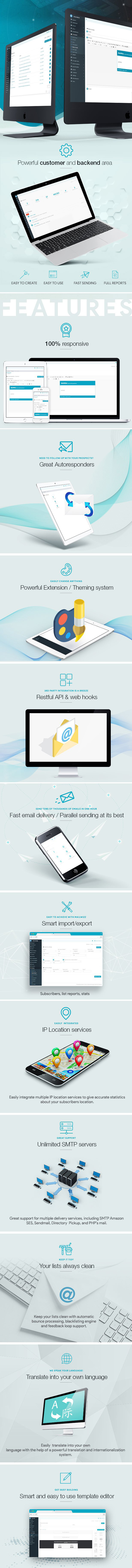 Inboxer - Bulk Email Marketing SaaS Application - Feature showcase 1
