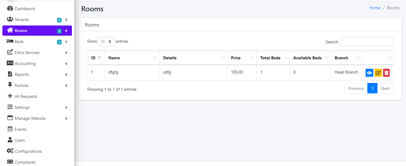 Letster - Hostel Management System - Feature showcase 3