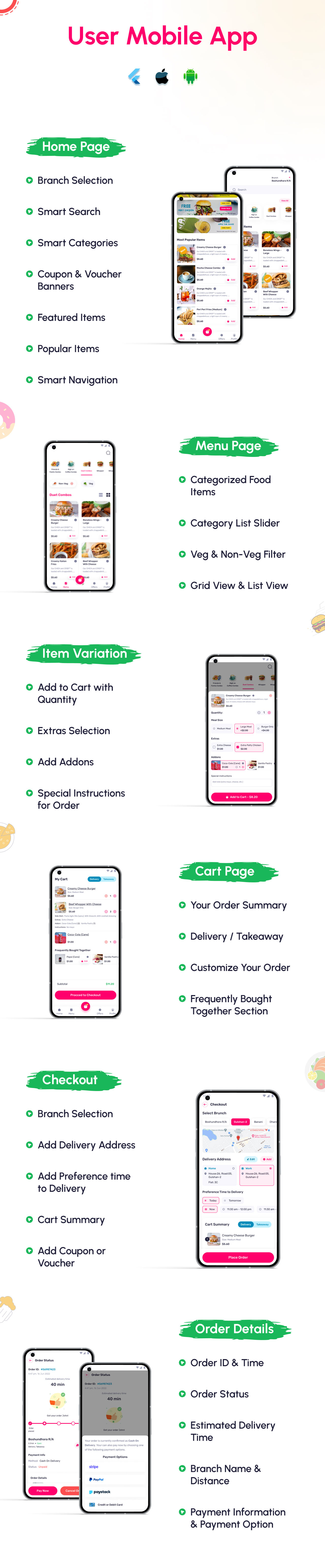 Lilplates - Restaurant Food Delivery & POS System with Admin & Driver Apps - Feature showcase 8