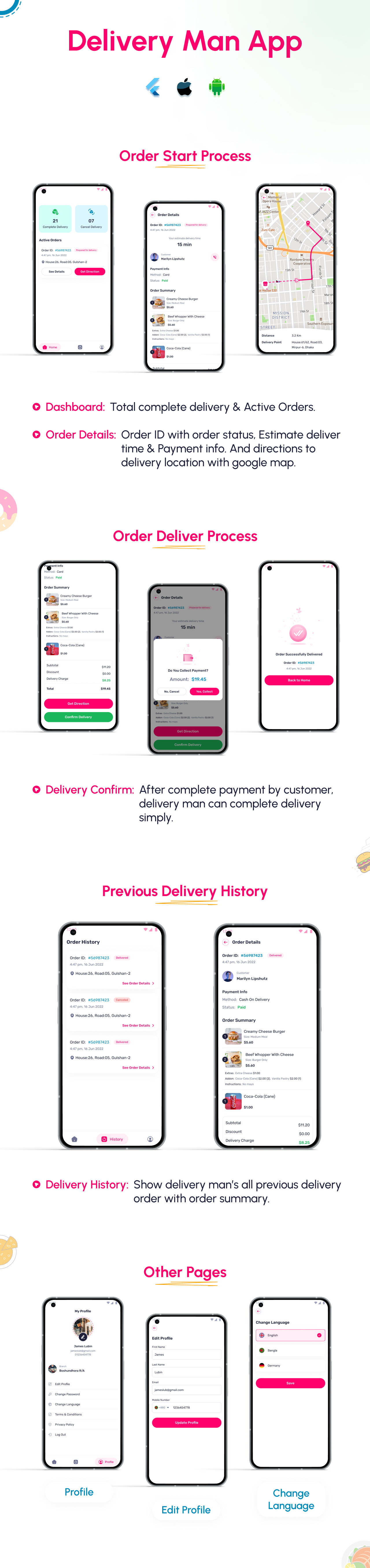 Lilplates - Restaurant Food Delivery & POS System with Admin & Driver Apps - Feature showcase 9