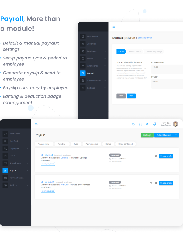 PayZone - IP-Based Payroll and Human Resource Management - Feature showcase 4