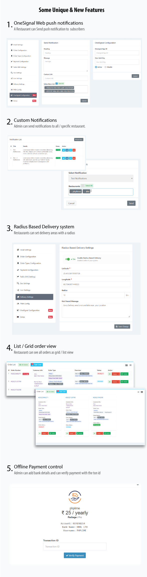 OrderCreator - SaaS Restaurant / QR Menu / WhatsApp Online Ordering / Reservation System - Feature showcase 8