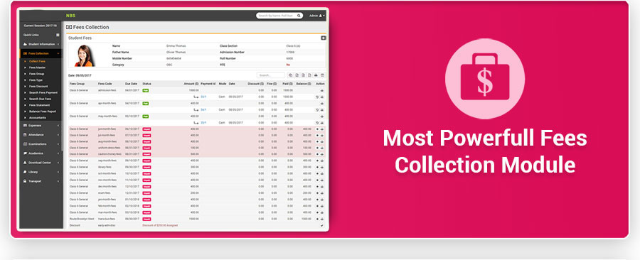 SchoolFare - Best School Management System with Android app - Feature showcase 7