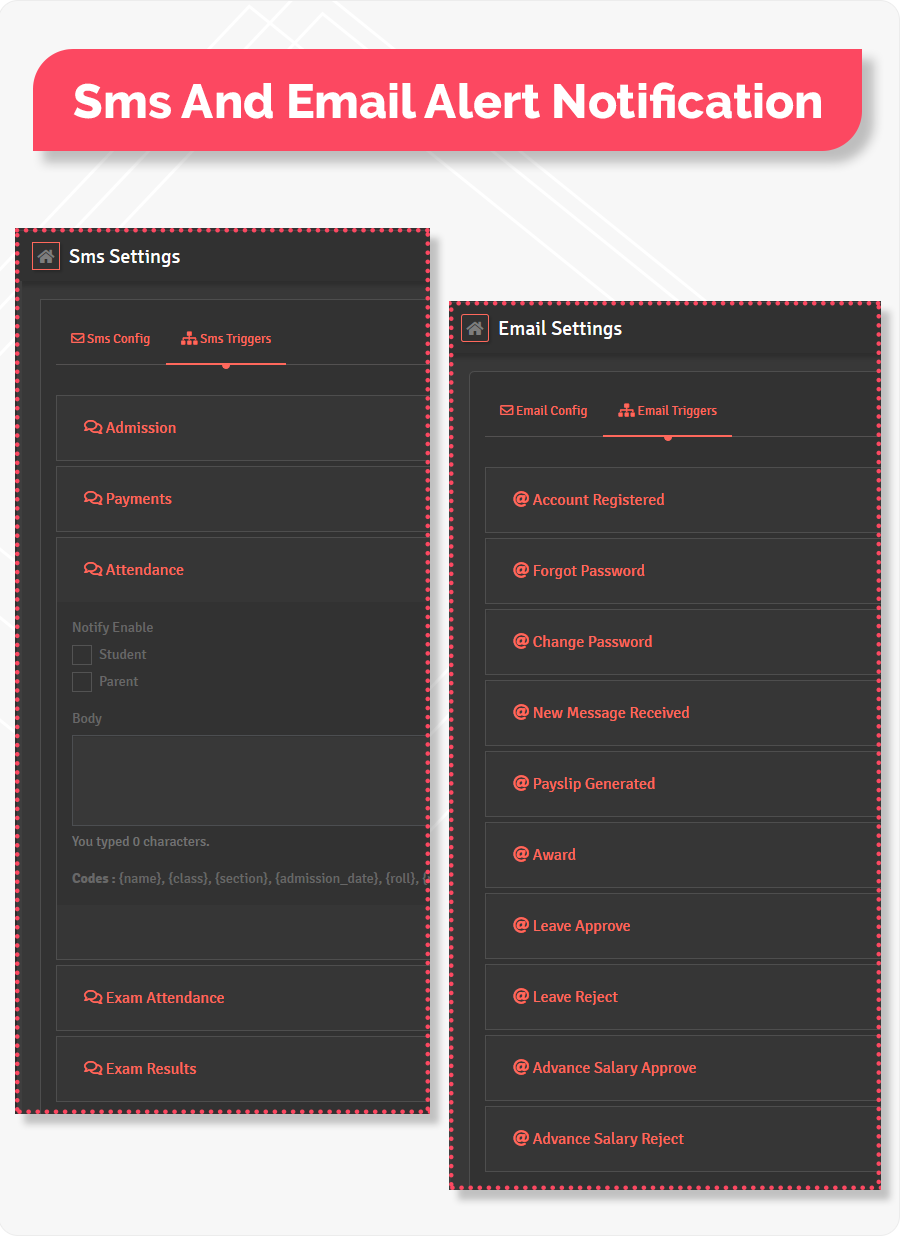SchoolNerd - School Management System - Feature showcase 4