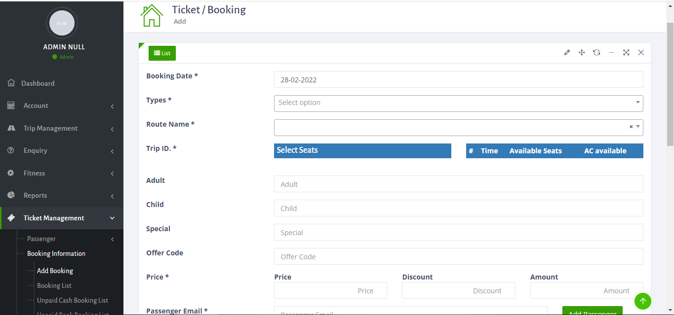 SecretBus - Bus Reservation System - Feature showcase 5