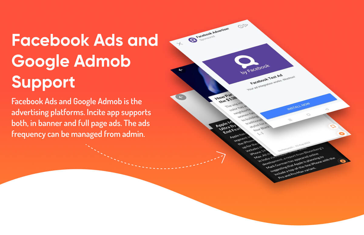Shortnews - Short News App - Inshorts Clone - Feature showcase 1