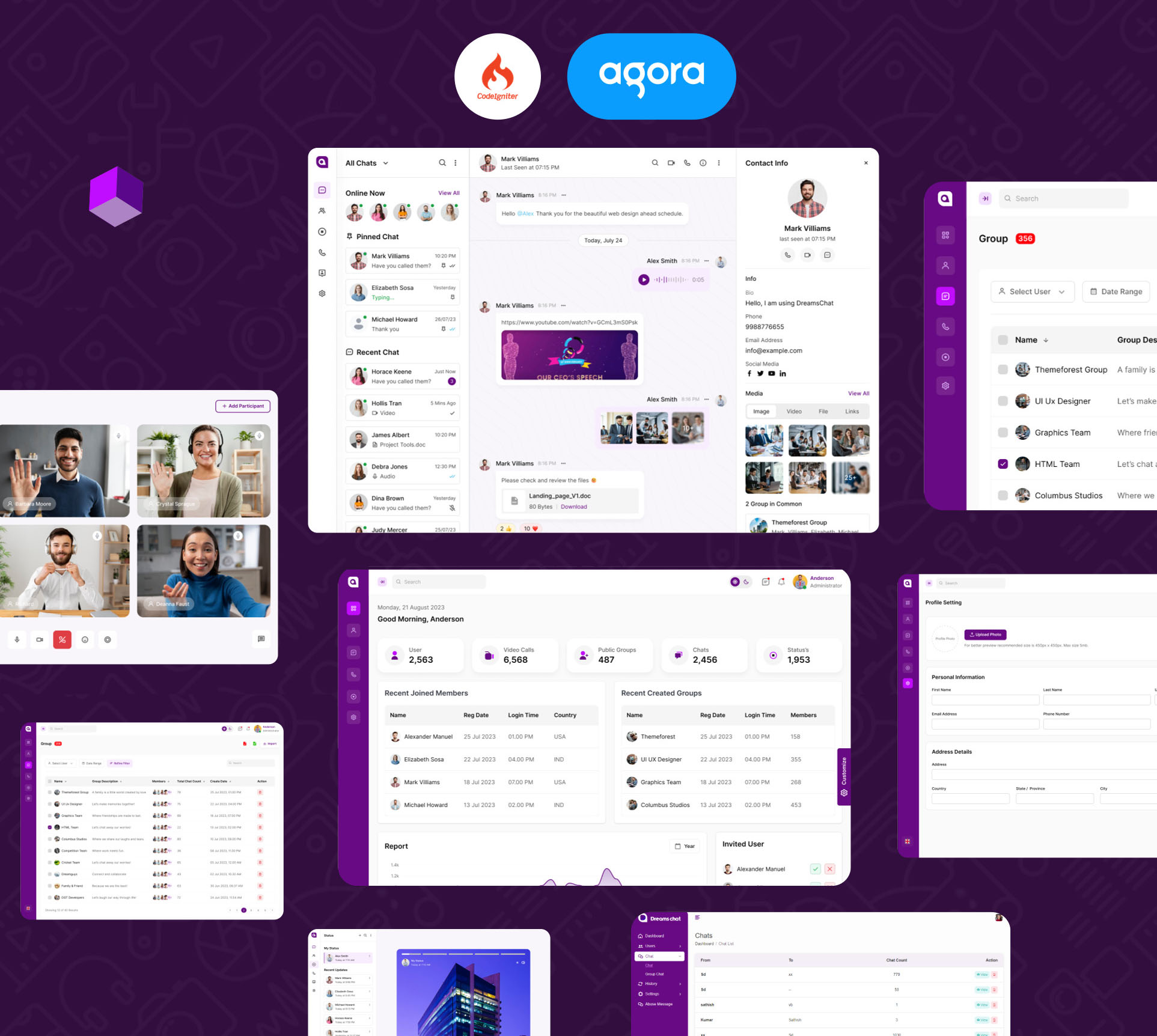 SmartyChat - Chat, Audio, Video - WhatsApp Clone - Feature showcase 1