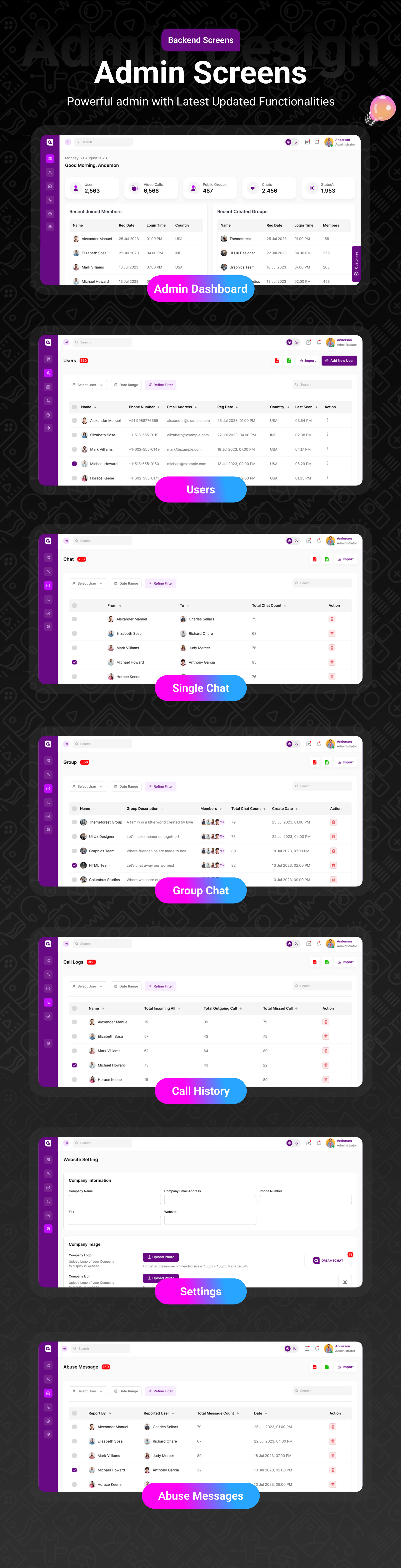 SmartyChat - Chat, Audio, Video - WhatsApp Clone - Feature showcase 2