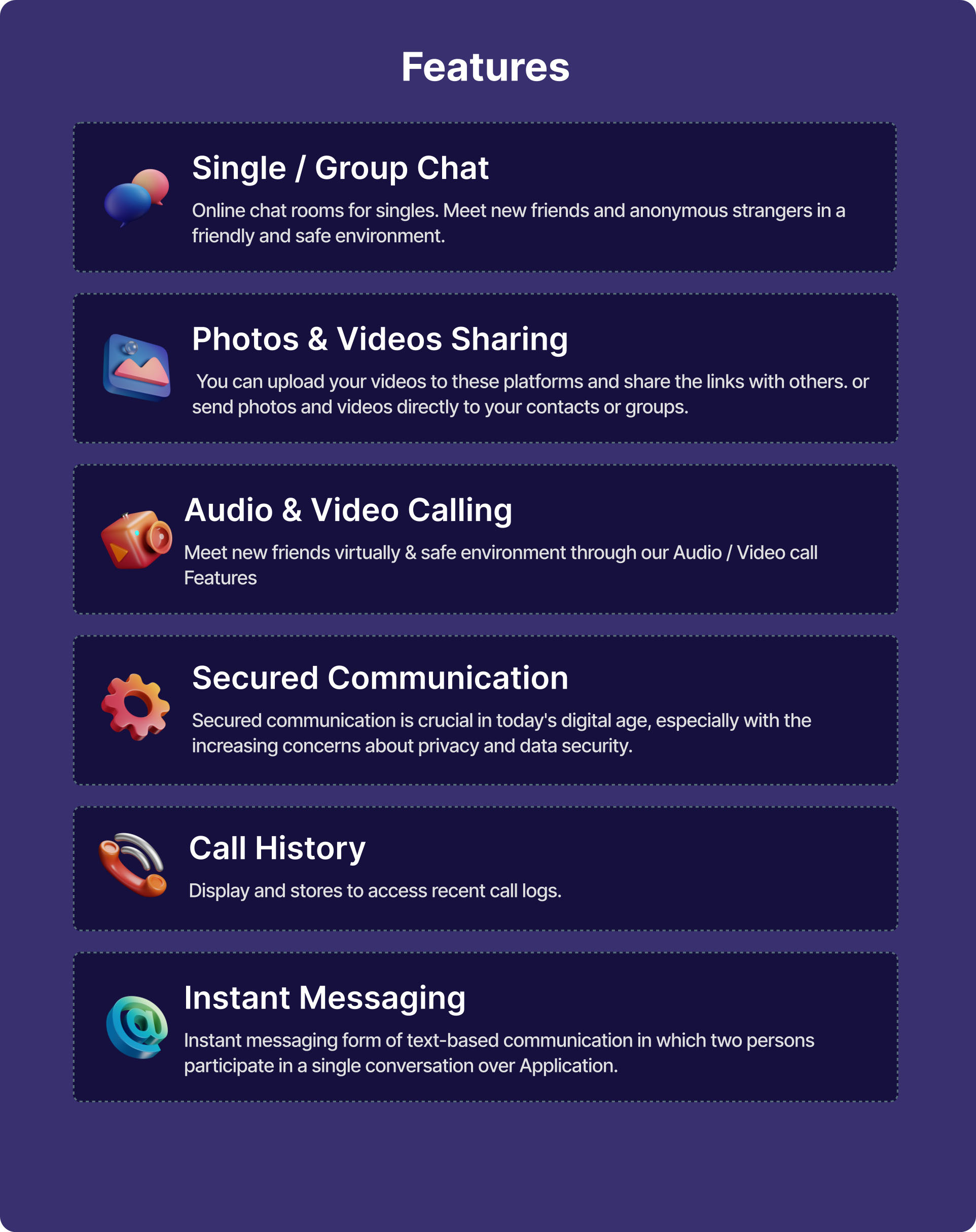 SmartyChat - Chat, Audio, Video - WhatsApp Clone - Feature showcase 3