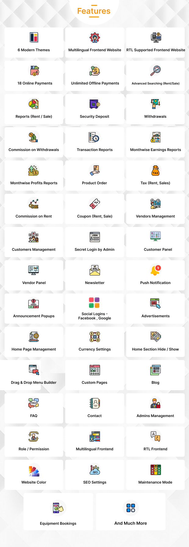 Tropical Rental - Multivendor Equipment / Multipurpose Rental Website - Feature showcase 3