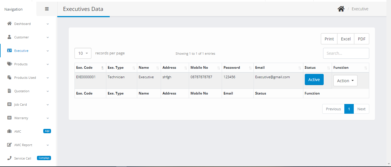 Tunato - AMC and Customer Service Call/Complaint Management Application - Feature showcase 2