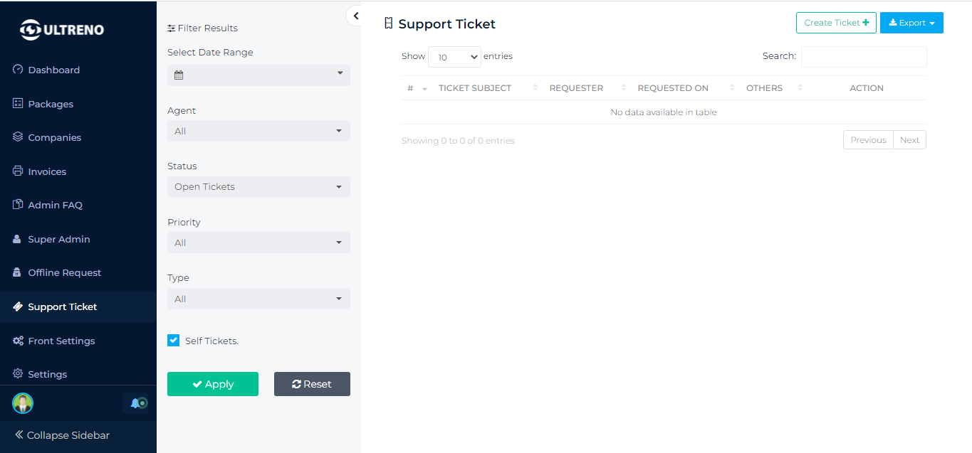 Ultreno - SaaS Project Management System - Feature showcase 4