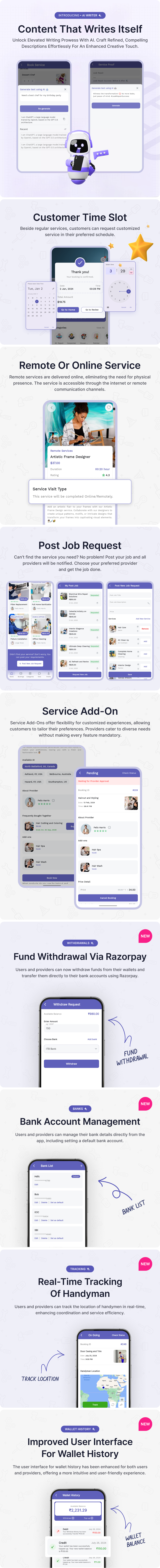 Urban Better - Home Services, Business Listing, Handyman Booking App - Feature showcase 17