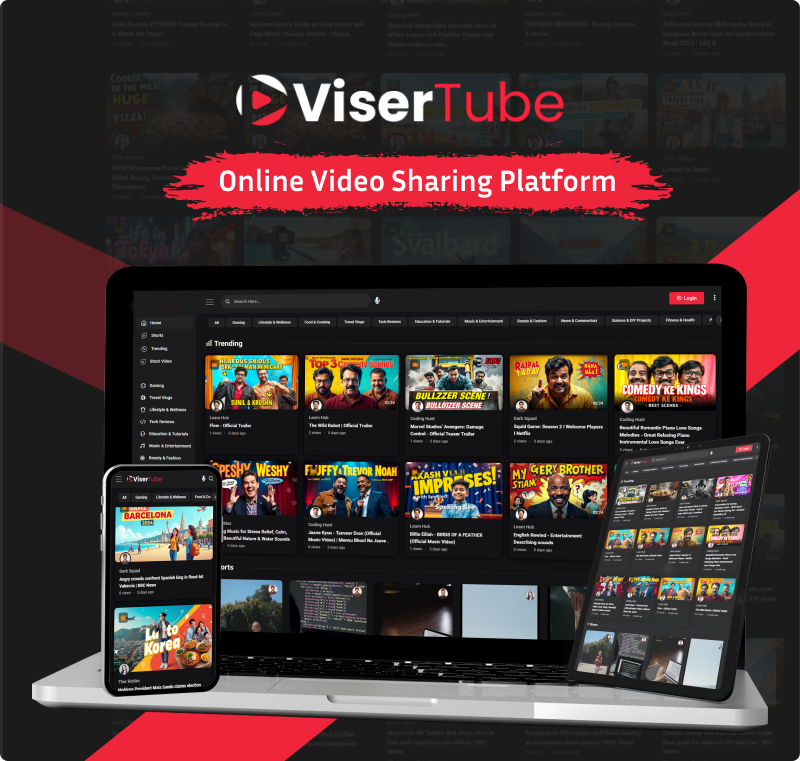 Video Aide - Online Video Sharing Platform - Feature showcase 1
