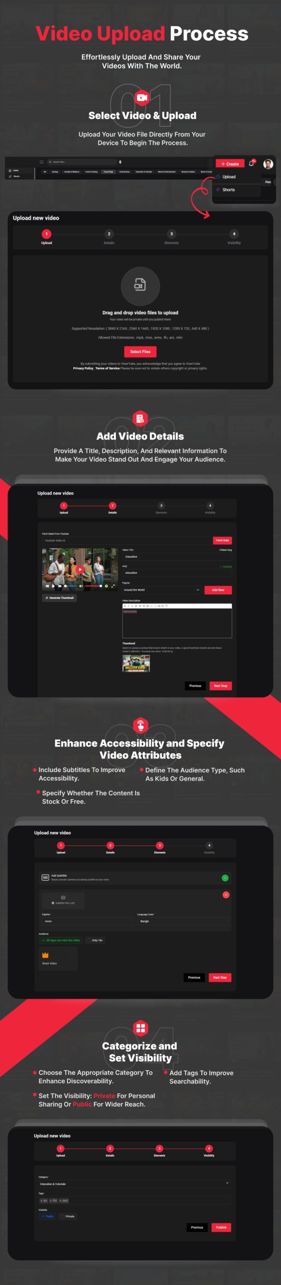 Video Aide - Online Video Sharing Platform - Feature showcase 2
